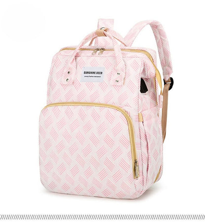 Lightweight Diaper Bag Backpack – Oxford Mommy Bag with Changing Station & Insulated Pockets