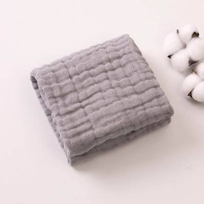 6-Layer Gauze Baby Towels 5-Pack - Muslin Burp Cloths & Washcloths, 12"x20"