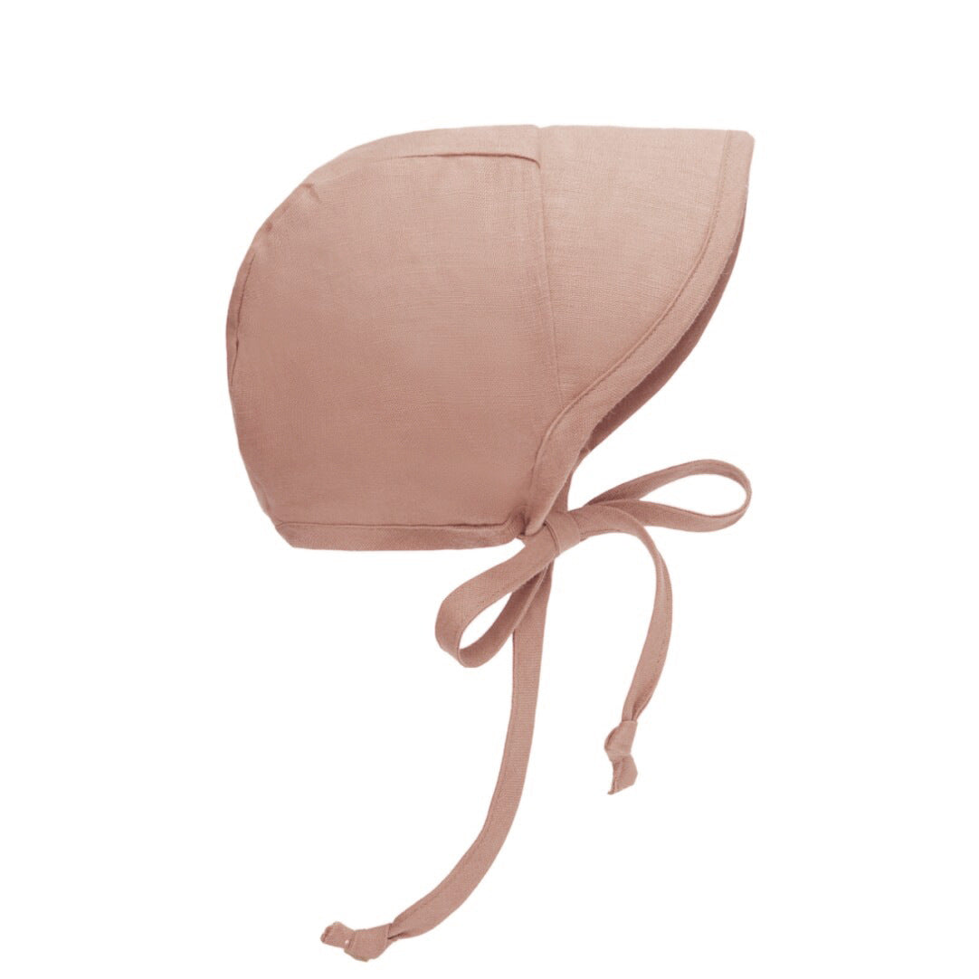 Baby Sun Hat UPF 50+ - Linen Blend Summer Hat for Infant Toddler, Breathable Solid & Striped Beach Cap