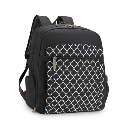 Multi-Function Diaper Bag Backpack - Large Capacity Breast Pump Bag with Stroller Straps, Waterproof Travel Tote for Mom