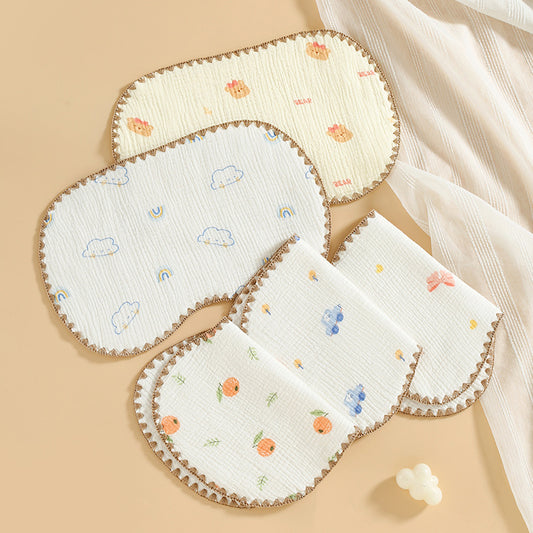 Organic Cotton Baby Bibs 3-Pack - 10"x15" Drool Bibs with Absorbent Layer