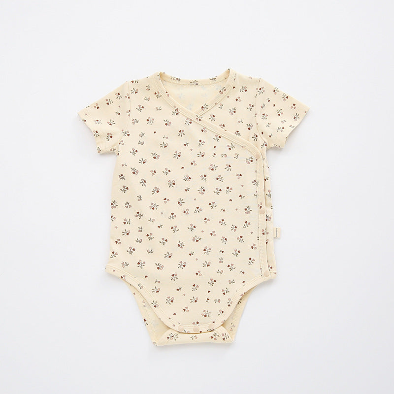 Cotton Baby Bodysuit - Short Sleeve Summer Romper for Infant Boys Girls