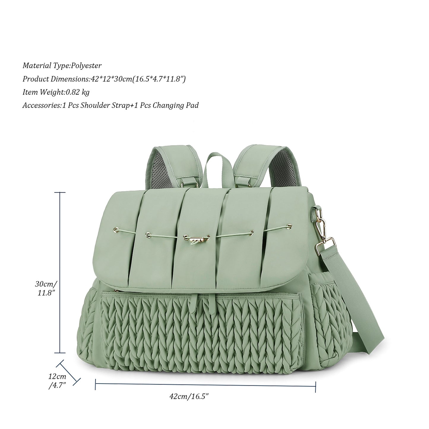 Fashionable  Backpack Baby Diaper Bag