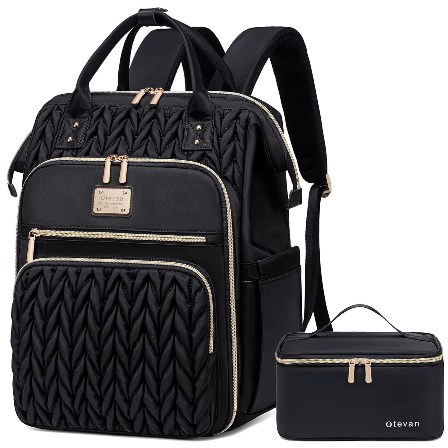 Diaper Bag Backpack with Insulated Lunch Pouch – Large Capacity Baby Bag with Changing Pad, Water-Resistant & Travel Ready