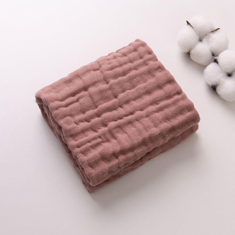 6-Layer Gauze Baby Towels 5-Pack - Muslin Burp Cloths & Washcloths, 12"x20"