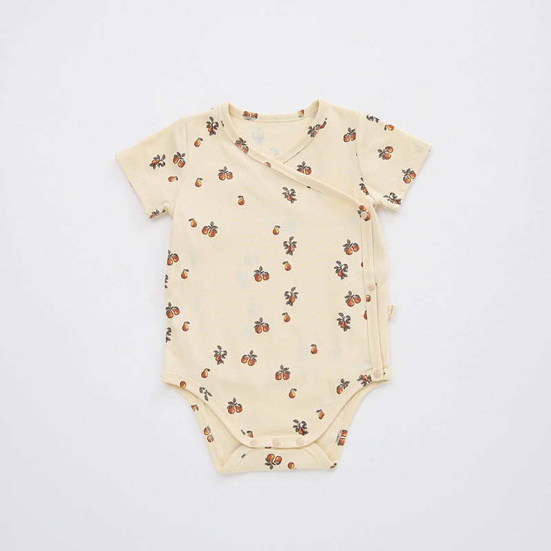 Cotton Baby Bodysuit - Short Sleeve Summer Romper for Infant Boys Girls