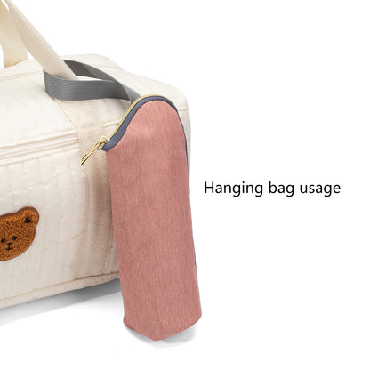 Insulated Bottle Bag with Stroller Hook – Portable Milk Bottle Cooler & Warmer Pouch, Leakproof Lightweight Baby Bottle Holder for On-the-Go