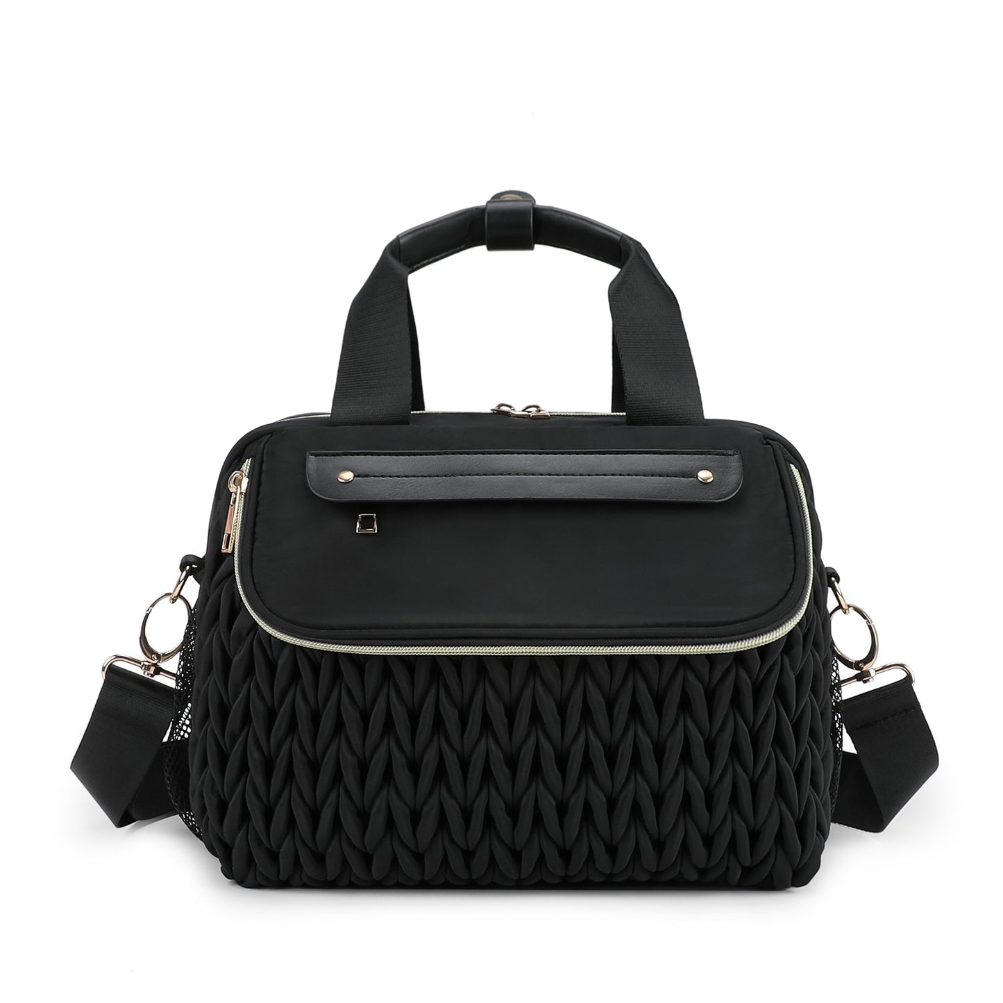 Pink Diaper Bag for Mom - Large Capacity Baby Bag with Insulated Bottle Holder & Changing Pad