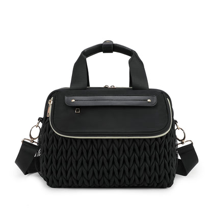 Pink Diaper Bag for Mom - Large Capacity Baby Bag with Insulated Bottle Holder & Changing Pad