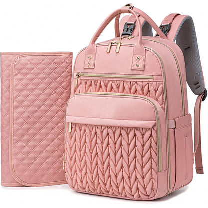 Multi-Functional Waterproof Diaper Bag Backpack with Changing Pad
