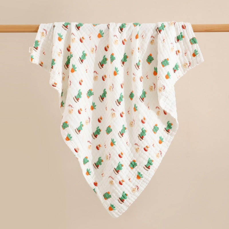 100% Cotton Newborn Bath Towel, Multifunctional Blanket