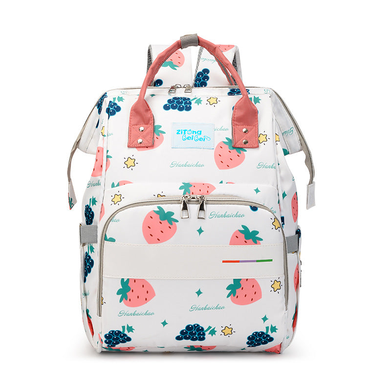 Diaper Bag Backpack, Nappy Changing Bag with Insulated Pockets, Multi-functional Waterproof Backpack with Stroller straps