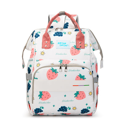 Diaper Bag Backpack, Nappy Changing Bag with Insulated Pockets, Multi-functional Waterproof Backpack with Stroller straps