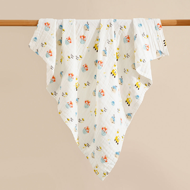 100% Cotton Newborn Bath Towel, Multifunctional Blanket