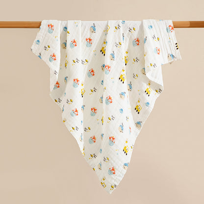 100% Cotton Newborn Bath Towel, Multifunctional Blanket