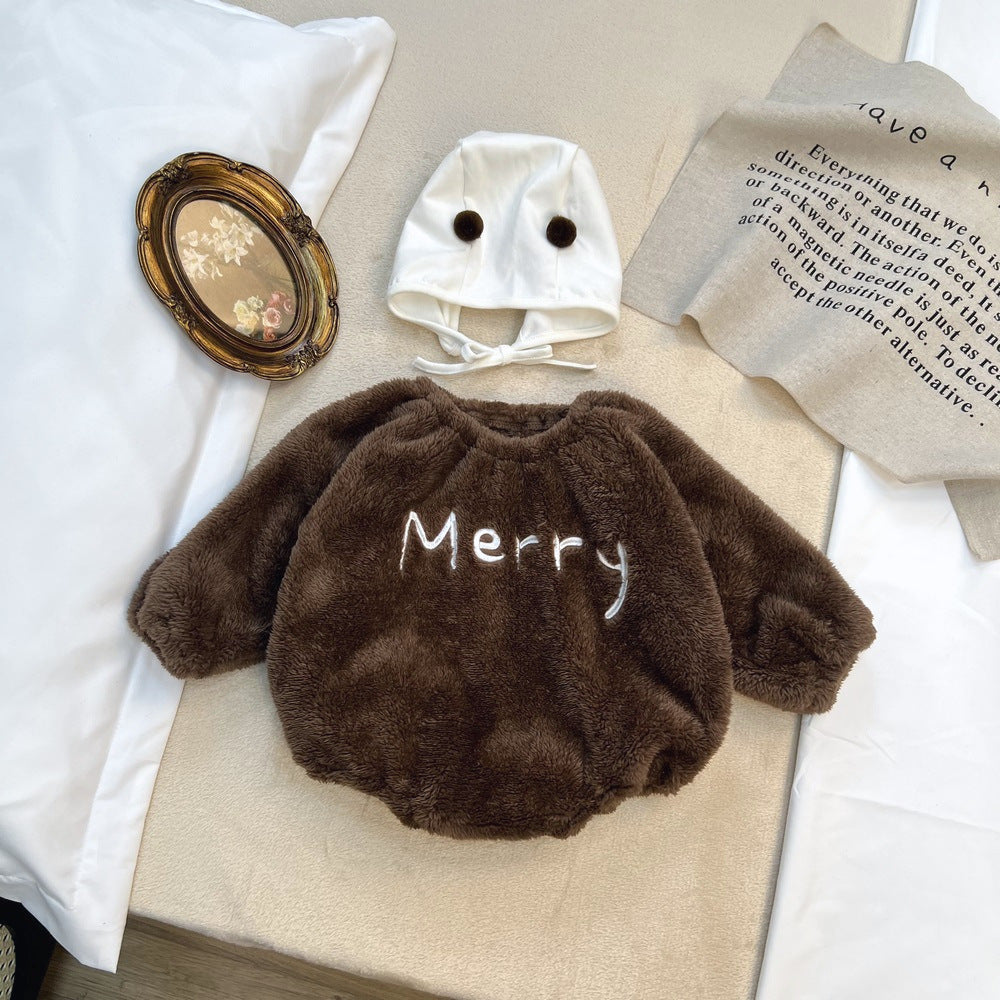 Christmas Baby Romper - Holiday Long Sleeve Bodysuit