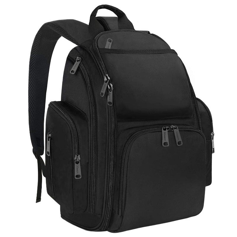 Diaper Bag Backpack, Large Multifunction Waterproof Travel Baby Changing Bag for Dad Mom with 4 Insulated Pockets and Stroller Straps