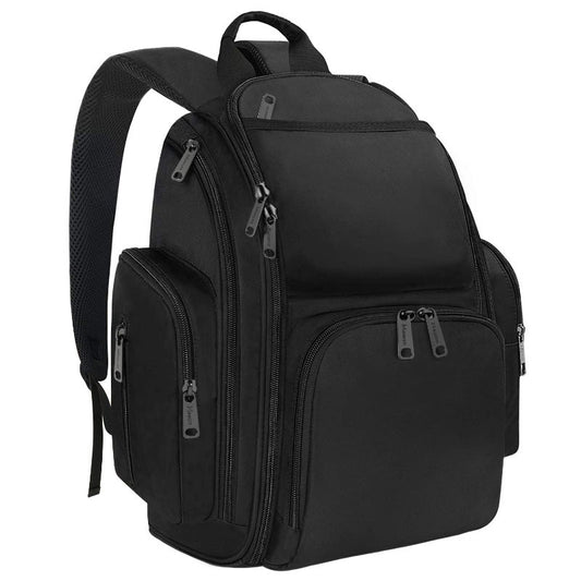 Sac à dos à langer, grand sac à langer de voyage multifonction imperméable pour papa et maman, avec 4 poches isothermes et sangles pour poussette