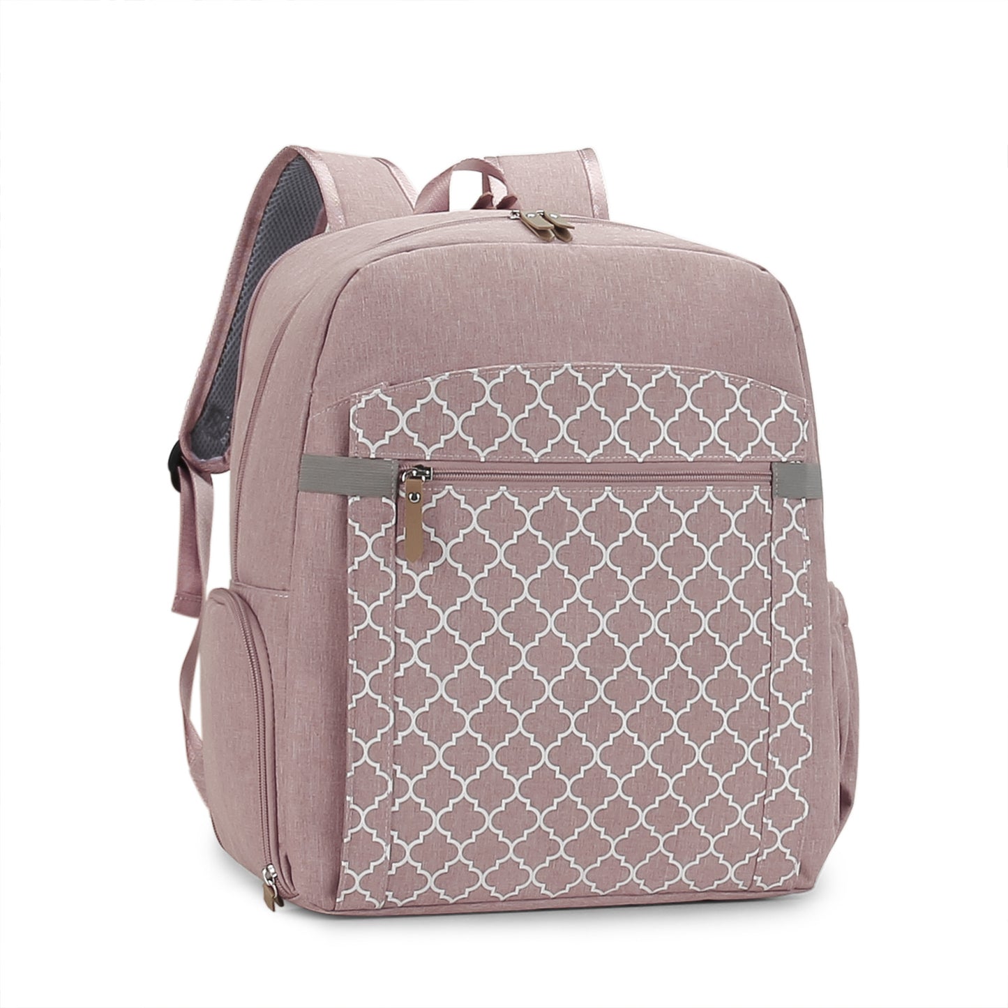 Multi-Function Diaper Bag Backpack - Large Capacity Breast Pump Bag with Stroller Straps, Waterproof Travel Tote for Mom