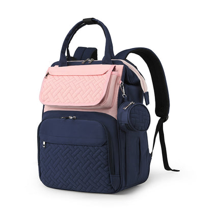 Multifunction Diaper Bag Backpack with Changing Pad & Stroller Straps & Pacifier Case