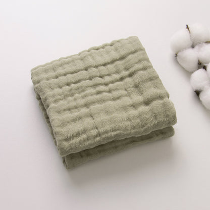 6-Layer Gauze Baby Towels 5-Pack - Muslin Burp Cloths & Washcloths, 12"x20"