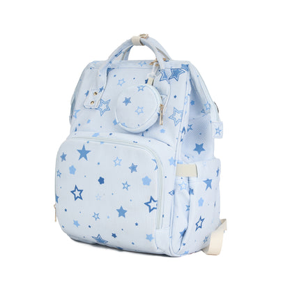 Convertible Diaper Bag Backpack for Moms, Large Capacity Waterproof Baby Travel Tote with 15 Pockets