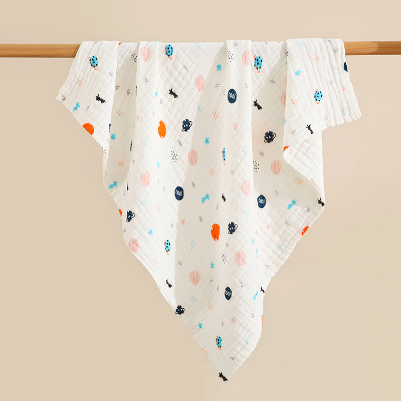 100% Cotton Newborn Bath Towel, Multifunctional Blanket