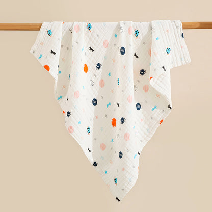 100% Cotton Newborn Bath Towel, Multifunctional Blanket