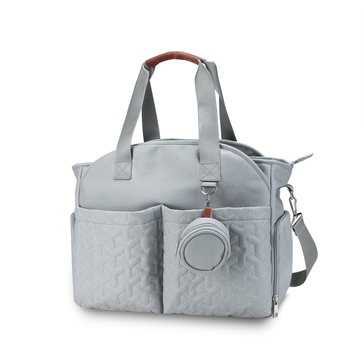 Breast Pump Bag with Pacifier Case – Large Capacity Mommy Bag, Insulated Bottle Pockets & Waterproof Design