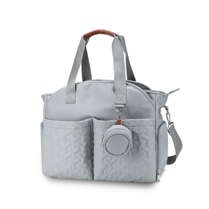 Breast Pump Bag with Pacifier Case – Large Capacity Mommy Bag, Insulated Bottle Pockets & Waterproof Design