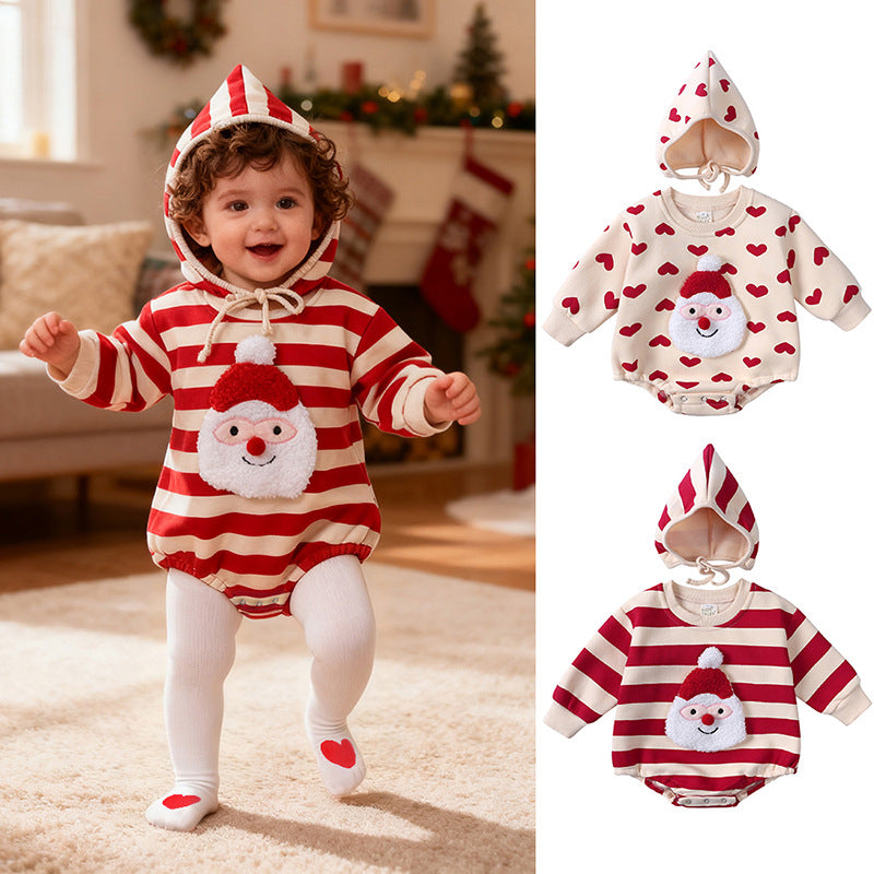 Christmas Baby Romper - Cotton Bodysuit for Newborns