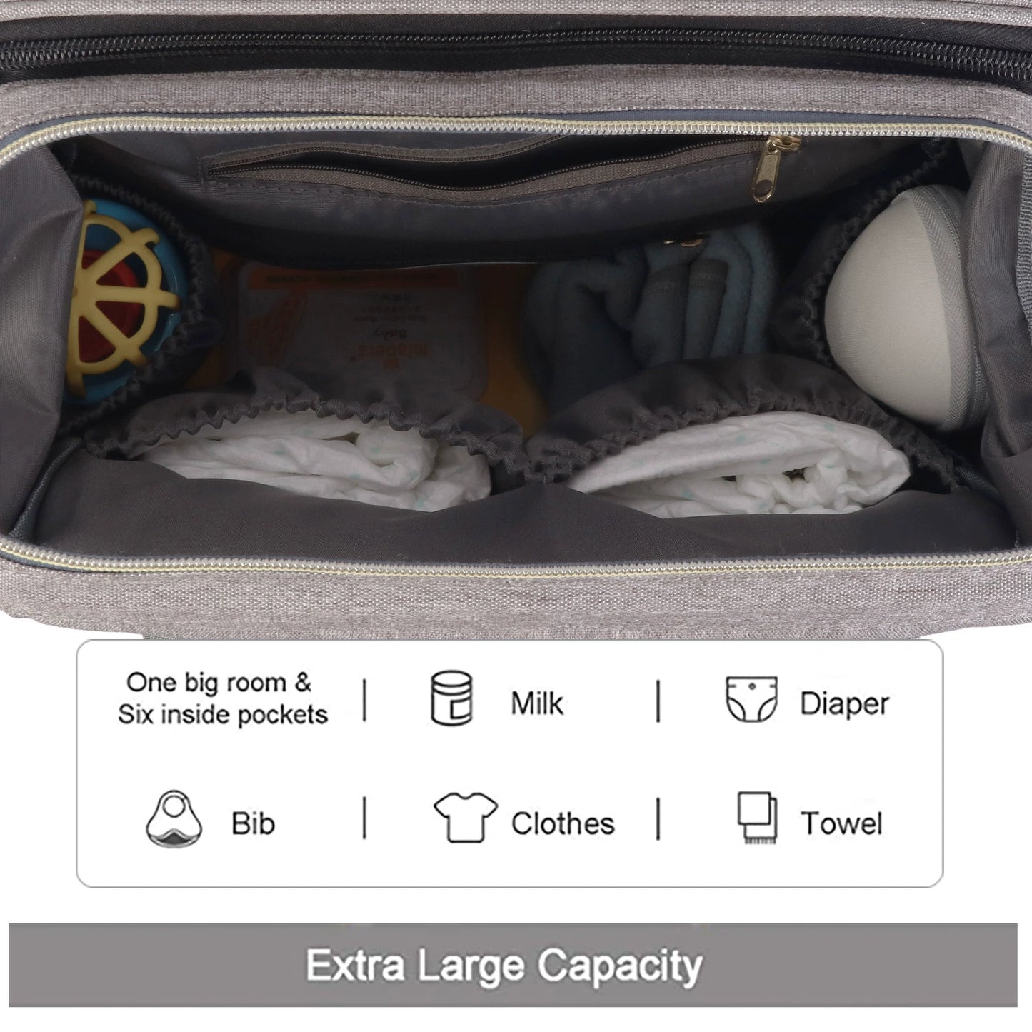 Multi-Functional Foldable Bed Diaper Backpack - Large Capacity Waterproof Portable Baby Bed And Mother Baby Backpack