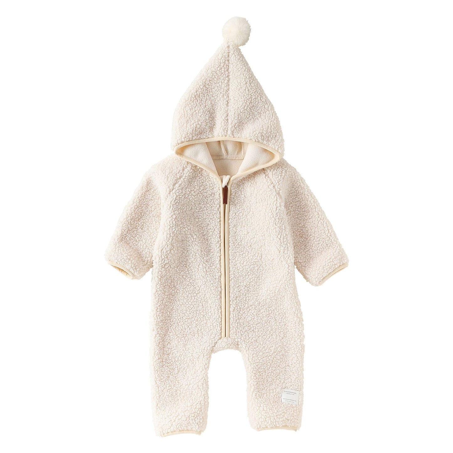 Baby Hooded Romper - Ultra-Soft Fleece Zip-Up Jumpsuit for Infants