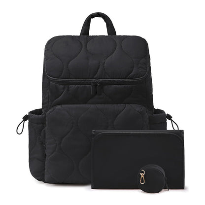 Trendy Lightweight Diaper Bag Backpack – with Changing Pad, Insulated Pockets & Pacifier Case