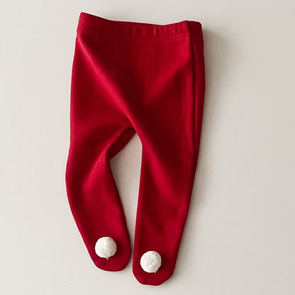 Christmas Baby Outfit | 3-Piece Knit Set with Romper, Pants & Hat