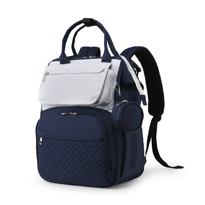 Multifunction Diaper Bag Backpack with Changing Pad & Stroller Straps & Pacifier Case