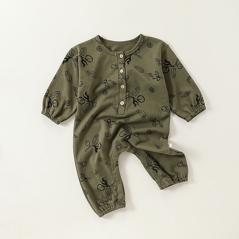Baby Cotton Romper - Print Jumpsuit for Infant Daily Wear