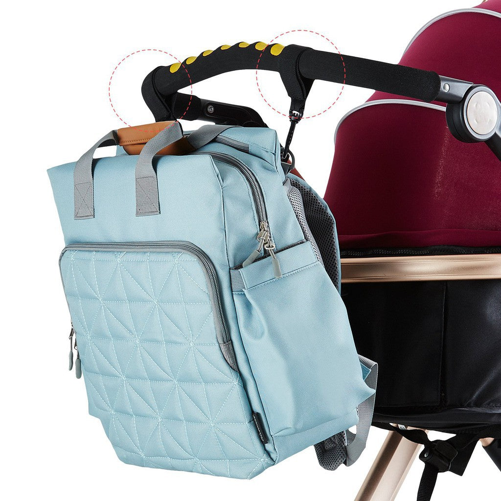 Multi-Function Diaper Bag Backpack – Large Capacity Waterproof Mom Bag with Insulated Bottle Pockets, Stylish Travel Baby Bag for Women