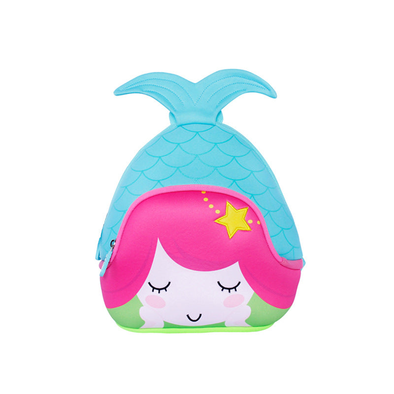 Lightweight Mermaid Backpack for Toddlers - Kids Daypack with Breathable Mesh, Large Capacity & Water-Resistant