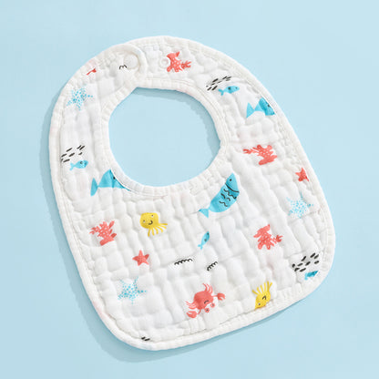 5 PCS U-Shaped Baby Bibs Drool Towels