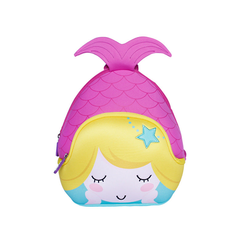 Lightweight Mermaid Backpack for Toddlers - Kids Daypack with Breathable Mesh, Large Capacity & Water-Resistant