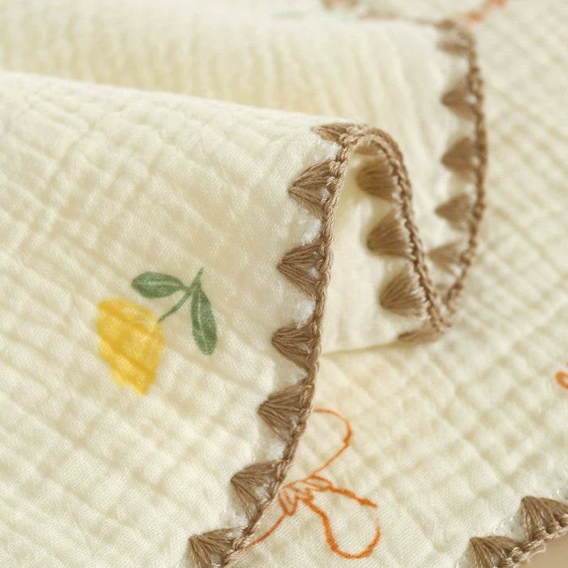 Organic Cotton Baby Bibs 3-Pack - 10"x15" Drool Bibs with Absorbent Layer