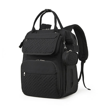Multifunction Diaper Bag Backpack with Changing Pad & Stroller Straps & Pacifier Case