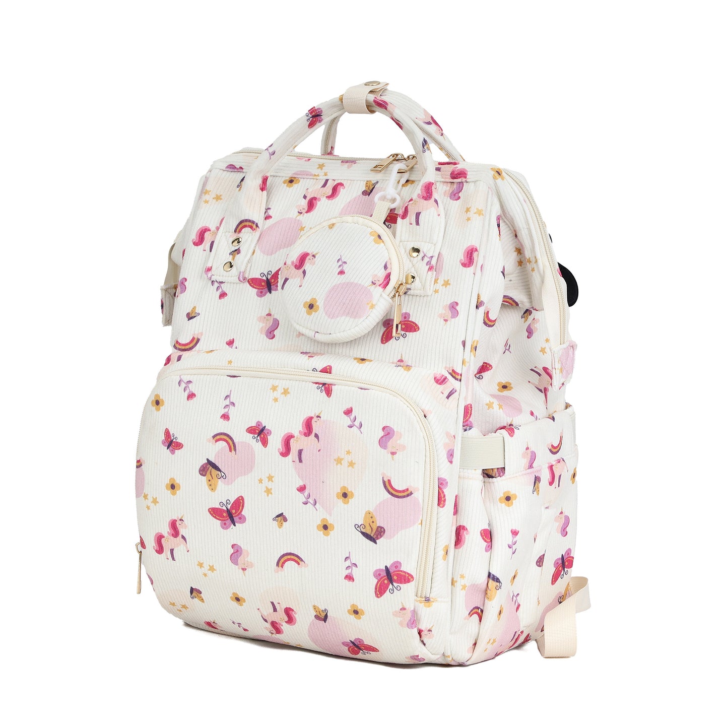 Convertible Diaper Bag Backpack for Moms, Large Capacity Waterproof Baby Travel Tote with 15 Pockets