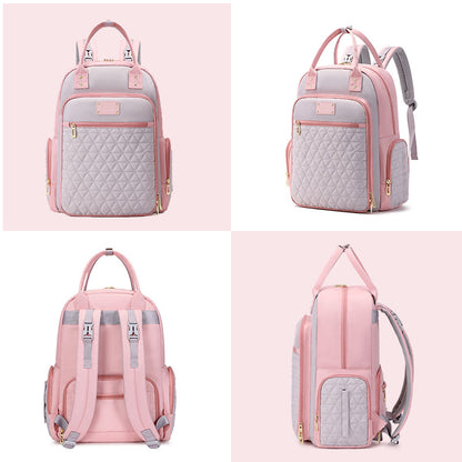 Large Capacity Diaper Backpack – Waterproof Multi-Pocket Baby Bag for Newborn Essentials