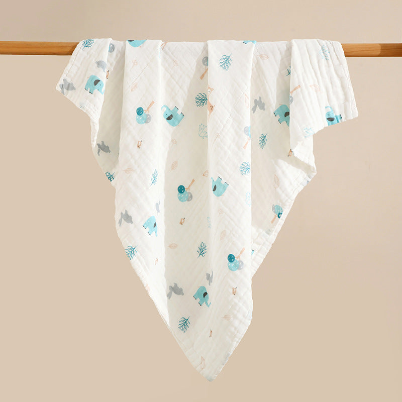 100% Cotton Newborn Bath Towel, Multifunctional Blanket