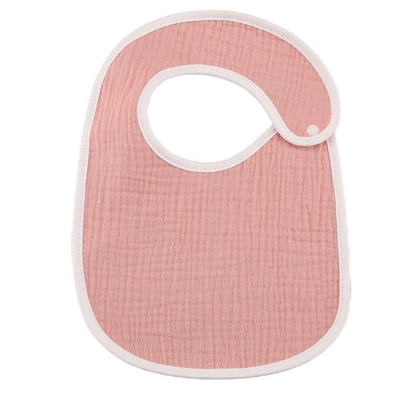 5-Pack Muslin U-Shape Drool Bibs | 100% Cotton, Soft & Absorbent Baby Bandanas
