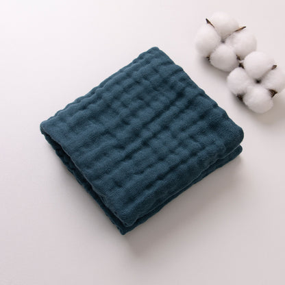 6-Layer Gauze Baby Towels 5-Pack - Muslin Burp Cloths & Washcloths, 12"x20"