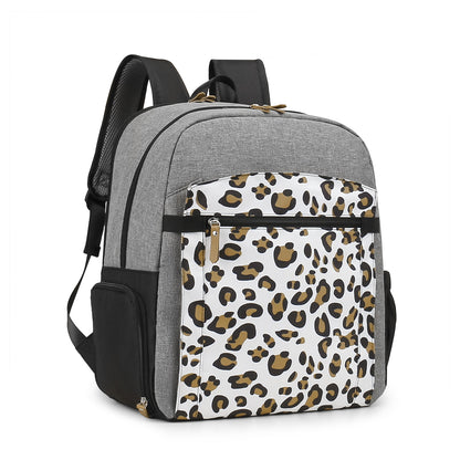 Multi-Function Diaper Bag Backpack - Large Capacity Breast Pump Bag with Stroller Straps, Waterproof Travel Tote for Mom