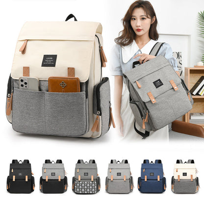 Leather Travel Large Capacity Backpack for Newborn Baby